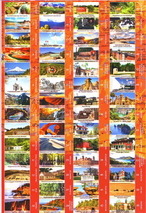 Альбом-планшет для монет США "Национальные парки". Капсульный. Производство Россия.