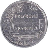Монета 2 франка. 2002 год, Французская Полинезия. Монета 2 франка. 2002 год, Французская Полинезия.