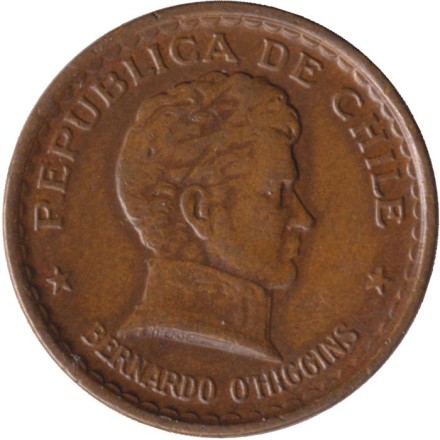 Монета 20 сентаво. 1950 год, Чили.