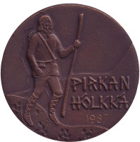Pirkan Hollkka. Памятная медаль, 1987 год, Финляндия.