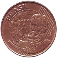 Мануэл Деодору да Фонсека. Монета 25 сентаво. 2012 год, Бразилия.