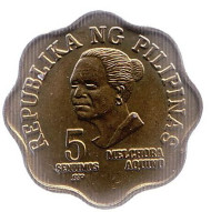 Монета 5 сентимо. 1981 год, Филиппины. aUNC.