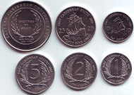 Набор монет (6 шт.). 2004-2008 гг., Восточно-Карибские государства. Набор монет (6 шт.). 2004-2008 гг., Восточно-Карибские государства.