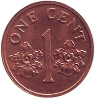 Монета 1 цент. 2000 год, Сингапур. Монета 1 цент. 2000 год, Сингапур.