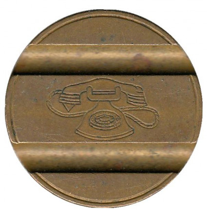 Телефонный жетон. 7503. Италия. 1975 год. (Отметка: ESM)