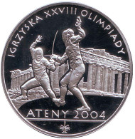 Монета 10 злотых. 2004 год, Польша. Серебро! XXVIII Олимпийские игры в Афинах. Монета 10 злотых. 2004 год, Польша. Серебро! XXVIII Олимпийские игры в Афинах.