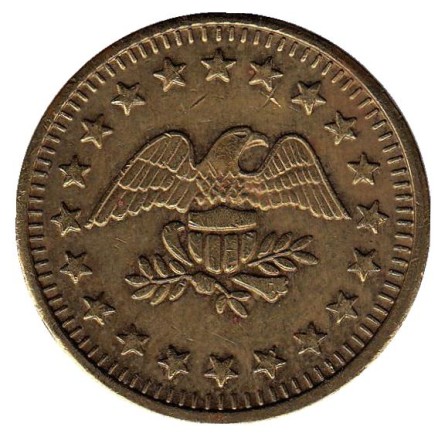 Игровой жетон "No Cash Value. Орел". (Без отметки) Игровой жетон "No Cash Value. Орел". (Без отметки)