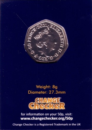 Монета 50 пенсов. 2021 год, Великобритания. Винни-Пух и друзья. Серия "Винни-Пух". Монета 50 пенсов. 2021 год, Великобритания. Винни-Пух и друзья. Серия "Винни-Пух".