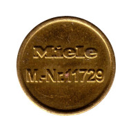 Жетон для прачечной. Miele. Германия. Ø - 17 мм.