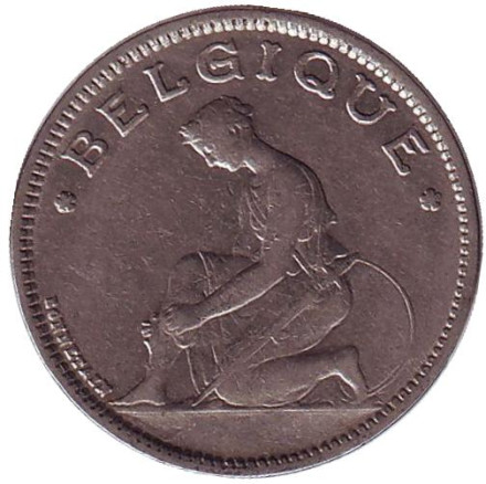 Монета 1 франк. 1930 год, Бельгия. (Belgique) Монета 1 франк. 1930 год, Бельгия. (Belgique)