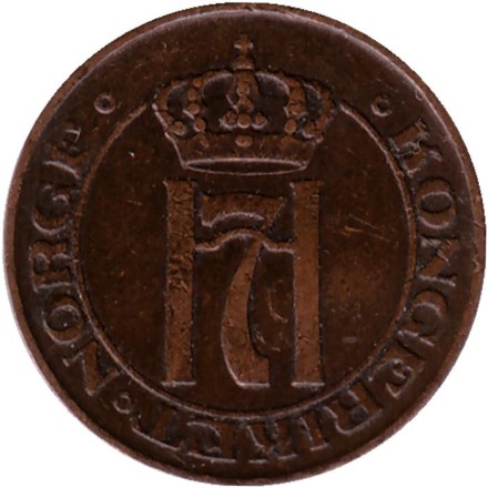 Монета 1 эре. 1908 год, Норвегия. Монета 1 эре. 1908 год, Норвегия.