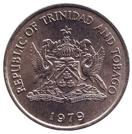 Монета 1 доллар. 1979 год, Тринидад и Тобаго. ФАО.