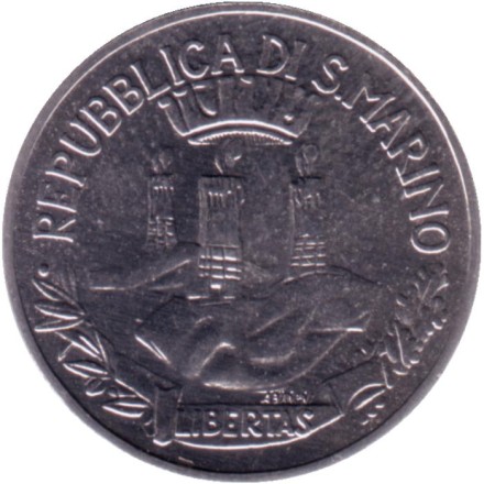 Монета 5 лир. 1982 год, Сан-Марино. Экология.