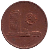 Монета 1 сен. 1981 год, Малайзия. Здание Парламента. Монета 1 сен. 1981 год, Малайзия. Здание Парламента.