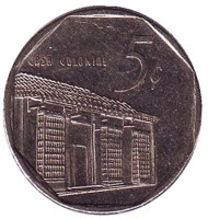 Монета 5 сентаво. 1996 год, Куба. Монета 5 сентаво. 1996 год, Куба.