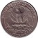 Монета 25 центов. 1977 (D) год, США. Вашингтон. Монета 25 центов. 1977 (D) год, США. Вашингтон.