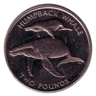 Киты. 2 фунта. 2006 год, Южная Георгия и Южные Сандвичевы острова.