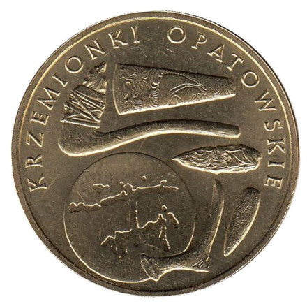 Монета 2 злотых, 2012 год, Польша. Кшеменки Опатовские.