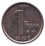Монета 1 франк. 1996 год, Бельгия (Belgie). Монета 1 франк. 1996 год, Бельгия (Belgie).