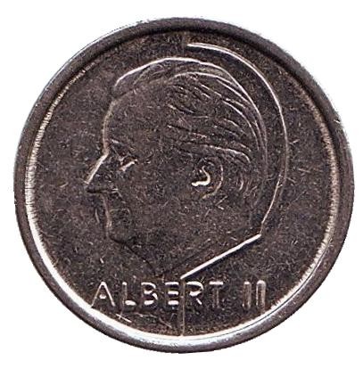 Монета 1 франк. 1996 год, Бельгия (Belgie). Монета 1 франк. 1996 год, Бельгия (Belgie).