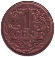 Монета 1 цент. 1940 год, Нидерланды. Монета 1 цент. 1940 год, Нидерланды.