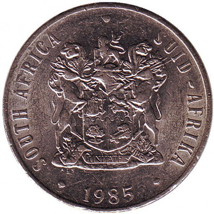 Монета 50 центов. 1985 год, ЮАР. Цветы.