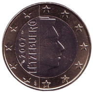 Монета 1 евро. 2007 год, Люксембург. Монета 1 евро. 2007 год, Люксембург.