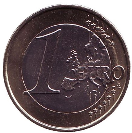 Монета 1 евро. 2007 год, Люксембург. Монета 1 евро. 2007 год, Люксембург.