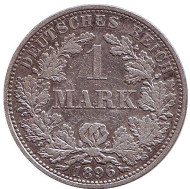 Монета 1 марка. 1896 год (A), Германская империя. Монета 1 марка. 1896 год (A), Германская империя.