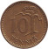 Монета 10 пенни. 1972 год, Финляндия. Монета 10 пенни. 1972 год, Финляндия.