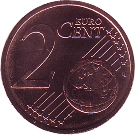 Монета 2 цента. 2020 год, Эстония.