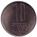 Монета 10 бани. 2018 год, Румыния.