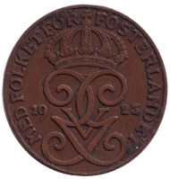 Монета 1 эре. 1923 год, Швеция. Монета 1 эре. 1923 год, Швеция.