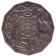 Монета 50 центов. 2010 год, Австралия.