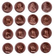 Набор жетонов. Цари и императоры России. (25 шт.) 