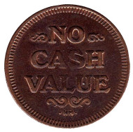 Игровой жетон "No Cash Value. Орел". (Отметка: HM)