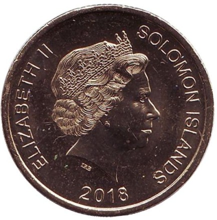 Монета 2 доллара. 2018 год, Соломоновы острова. 40 лет независимости.