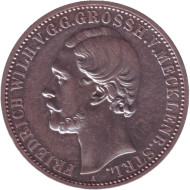 Монета 1 талер. 1870 год, Германия. Мекленбург-Стрелиц. Монета 1 талер. 1870 год, Германия. Мекленбург-Стрелиц.