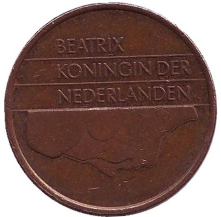 Монета 5 центов. 1991 год, Нидерланды.