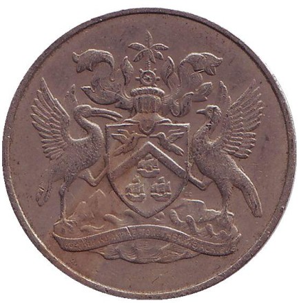 Монета 50 центов. 1966 год, Тринидад и Тобаго. Монета 50 центов. 1966 год, Тринидад и Тобаго.