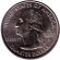 Монета 25 центов (D). 2001 год, США. Северная Каролина. Штат № 12.
