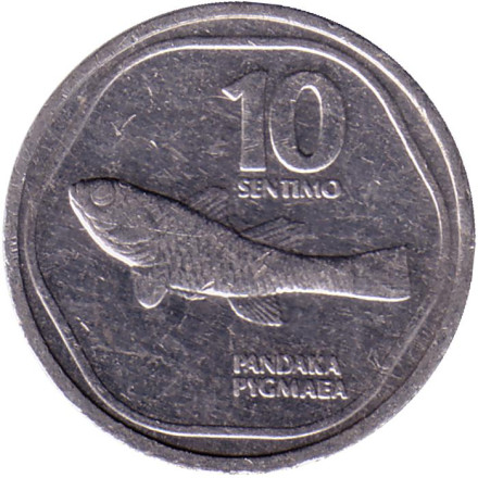 Монета 10 сентимо. 1987 год, Филиппины.