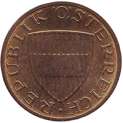 Монета 50 грошей. 1991 год, Австрия. Монета 50 грошей. 1991 год, Австрия.