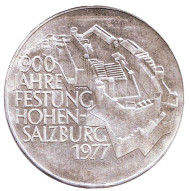 Монета 100 шиллингов. 1977 год, Австрия. 900 лет крепости Хоэнзальцбург. BU. Монета 100 шиллингов. 1977 год, Австрия. 900 лет крепости Хоэнзальцбург. BU.