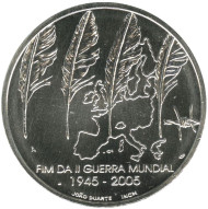 Монета 8 евро. 2005 год, Португалия. Серебро. UNC 60-летие окончания Второй мировой войны. Монета 8 евро. 2005 год, Португалия. Серебро. UNC 60-летие окончания Второй мировой войны.
