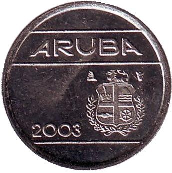 Монета 5 центов. 2003 год, Аруба.