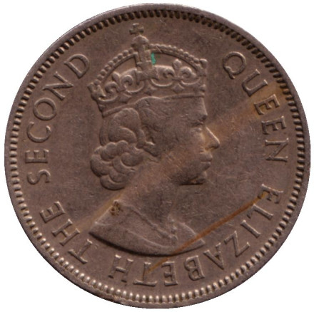 Монета 1 шиллинг. 1957 год, Фиджи. Парусник. Монета 1 шиллинг. 1957 год, Фиджи. Парусник.