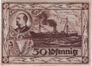 Нотгельд Мальмица. 50 пфеннигов. 1921 год, Веймарская республика (Германия). Нотгельд Мальмица. 50 пфеннигов. 1921 год, Веймарская республика (Германия).