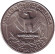 Монета 25 центов. 1978 (D) год, США. Вашингтон. Монета 25 центов. 1978 (D) год, США. Вашингтон.