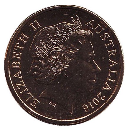 Монета 1 доллар. 2016 год, Австралия. Королевский монетный двор Австралии.  (Отметка: "S").